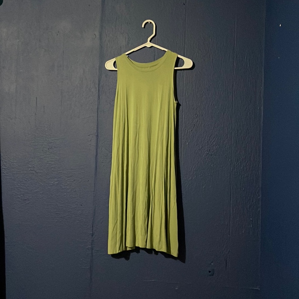 green sun dress size s